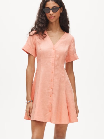 Nwt J. Crew Fleur Mini Dress In Linen 14